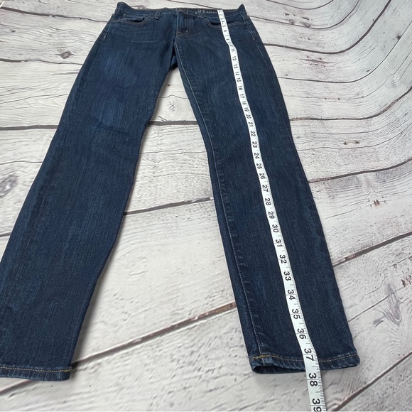 J. CREW Toothpick classic dark wash denim skinny straight ankle jeans, size 27 - Picture 12 of 14